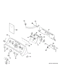 Controls Backsplash parts for Ge Washer XTW4314SW0WS from AppliancePartsPros.com
