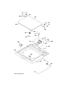 Top Panel Lid parts for Ge Washer XTW4314SW0WS from AppliancePartsPros.com