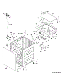 Washer Cabinet Lid parts for Ge Dryer XUD27ESSM0WW from AppliancePartsPros.com