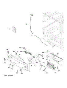 Controls Backsplash parts for Ge Dryer XUD27ESSM1WW from AppliancePartsPros.com