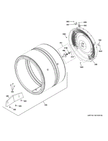 Drum parts for Ge Dryer XUD27ESSM1WW from AppliancePartsPros.com