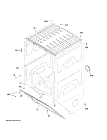 Dryer Cabinet parts for Ge Dryer XUD27ESSM1WW from AppliancePartsPros.com