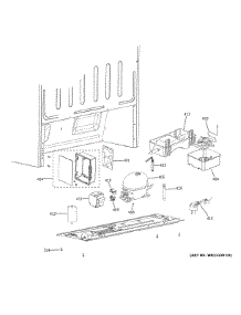 Machine Compartment parts for Ge Refrigerator XUF14SMRBWW from AppliancePartsPros.com