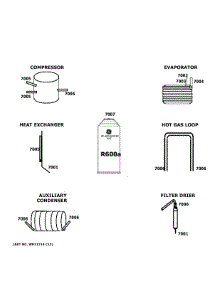 Lokring Connectors parts for Ge Refrigerator XUF21DMRCWW from AppliancePartsPros.com