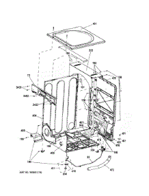 Cabinet Top Panel parts for Ge Dryer YFD45GSSM0WW from AppliancePartsPros.com