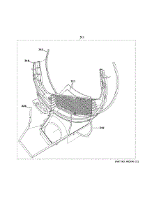 Trap Duct Assembly parts for Ge Dryer YTD74E2SN0WS from AppliancePartsPros.com