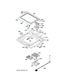 Top Panel Lid parts for Ge Washer YTW4514PN1DG from AppliancePartsPros.com