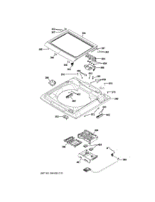 Top Panel Lid parts for Ge Washer YTW4514PN2DG from AppliancePartsPros.com