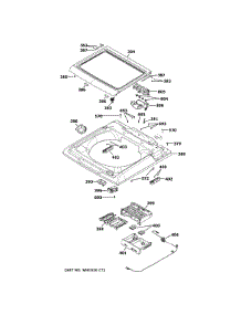 Top Panel Lid parts for Ge Washer YTW4514SN0WS from AppliancePartsPros.com