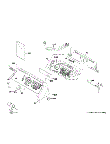 Controls Backsplash parts for Ge Washer YTW4514SN4WS from AppliancePartsPros.com