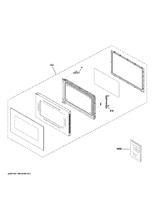 Door Parts parts for Ge Microwave ZCWK22U2W1SS from AppliancePartsPros.com