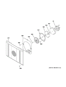 Convection Fan parts for Ge Cooktop ZDP364NDN1SS from AppliancePartsPros.com