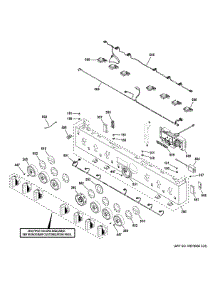 Control Panel parts for Ge Cooktop ZDP366NT1SS from AppliancePartsPros.com