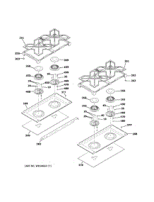 Cooktop parts for Ge Cooktop ZDP484NGN1SS from AppliancePartsPros.com
