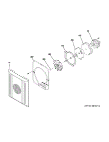 Small Convection Fan parts for Ge Cooktop ZDP484NGP8SS from AppliancePartsPros.com