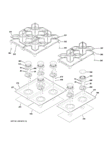 Cooktop parts for Ge Cooktop ZDP486NDN1SS from AppliancePartsPros.com