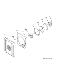 Small Convection Fan parts for Ge Cooktop ZDP486NDP8SS from AppliancePartsPros.com
