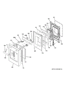 Small Door Assembly parts for Ge Cooktop ZDP486NDP8SS from AppliancePartsPros.com