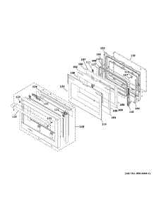 Large Door Assembly parts for Ge Cooktop ZDP486NDT2SS from AppliancePartsPros.com