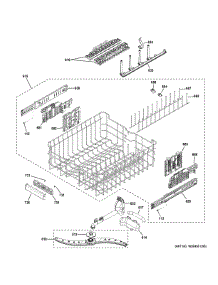 Upper Rack Assembly parts for Ge Dishwasher ZDT925SPNCSS from AppliancePartsPros.com