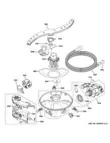 Motor Sump Filter Assembly parts for Ge Dishwasher ZDT985SSN5SS from AppliancePartsPros.com