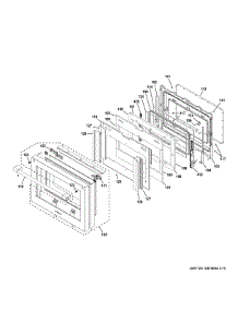 Door Assembly parts for Ge Cooktop ZGP304NT2SS from AppliancePartsPros.com