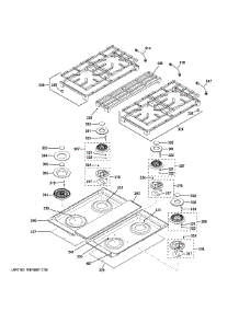 Cooktop parts for Ge Cooktop ZGP304NT2SS from AppliancePartsPros.com