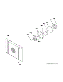 Convection Fan parts for Ge Cooktop ZGP364NDN1SS from AppliancePartsPros.com