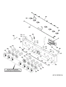 Control Panel parts for Ge Cooktop ZGP366NT2SS from AppliancePartsPros.com