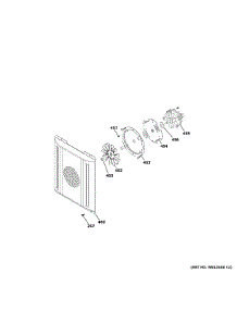 Small Convection Fan parts for Ge Cooktop ZGP486NDT2SS from AppliancePartsPros.com