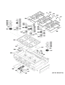 Cooktop parts for Ge Cooktop ZGU486NDT1SS from AppliancePartsPros.com