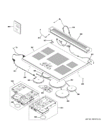 Cooktop parts for Ge Range ZHP365ETV2SS from AppliancePartsPros.com