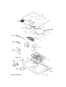 Control Panel & Cooktop parts for Ge Cooktop ZHU30RST3SS from AppliancePartsPros.com