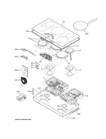 Control Panel & Cooktop parts for Ge Cooktop ZHU36RST2SS from AppliancePartsPros.com