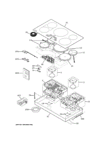 Control Panel & Cooktop parts for Ge Cooktop ZHU36RST3SS from AppliancePartsPros.com