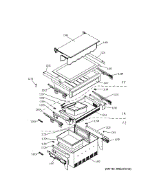 Shelves Drawers parts for Ge Refrigerator ZIC30GNNAII from AppliancePartsPros.com