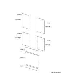Door Panel Kit parts for Ge Refrigerator ZIC30GNNAII from AppliancePartsPros.com