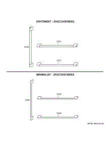 Monogram Customization parts for Ge Refrigerator ZIC30GNNAII from AppliancePartsPros.com