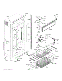 Cabinet 2 parts for Ge Refrigerator ZIC360NNHLH from AppliancePartsPros.com