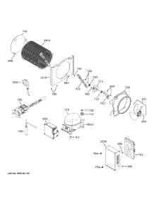 Machine Compartment parts for Ge Refrigerator ZIC360NVHLH from AppliancePartsPros.com