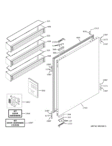 Refrigerator Door parts for Ge Refrigerator ZIC363IPVBLH from AppliancePartsPros.com