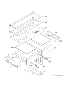 Refrigerator Shelves parts for Ge Refrigerator ZIC363IPVBRH from AppliancePartsPros.com