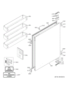 Refrigerator Door parts for Ge Refrigerator ZIC363NBVBRH from AppliancePartsPros.com