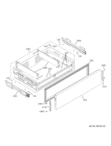 Convertible Drawer parts for Ge Refrigerator ZIC363NBVBRH from AppliancePartsPros.com