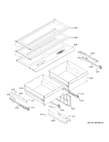 Refrigerator Shelves parts for Ge Refrigerator ZIC363NBVBRH from AppliancePartsPros.com