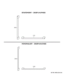 Monogram Customization parts for Ge Refrigerator ZICS360NNHLH from AppliancePartsPros.com