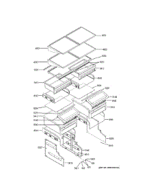 Shelves Drawers parts for Ge Refrigerator ZICS360NNHRH from AppliancePartsPros.com