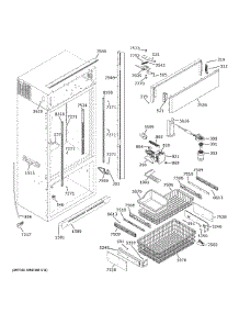 Cabinet 2 parts for Ge Refrigerator ZICS360NPBLH from AppliancePartsPros.com