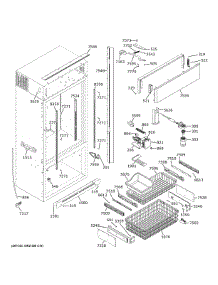 Cabinet 2 parts for Ge Refrigerator ZICS360NVHRH from AppliancePartsPros.com