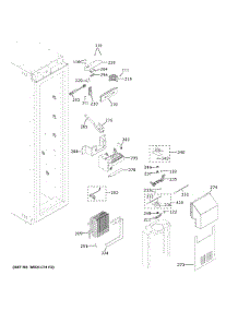 Freezer Section parts for Ge Refrigerator ZIF241NPPBII from AppliancePartsPros.com